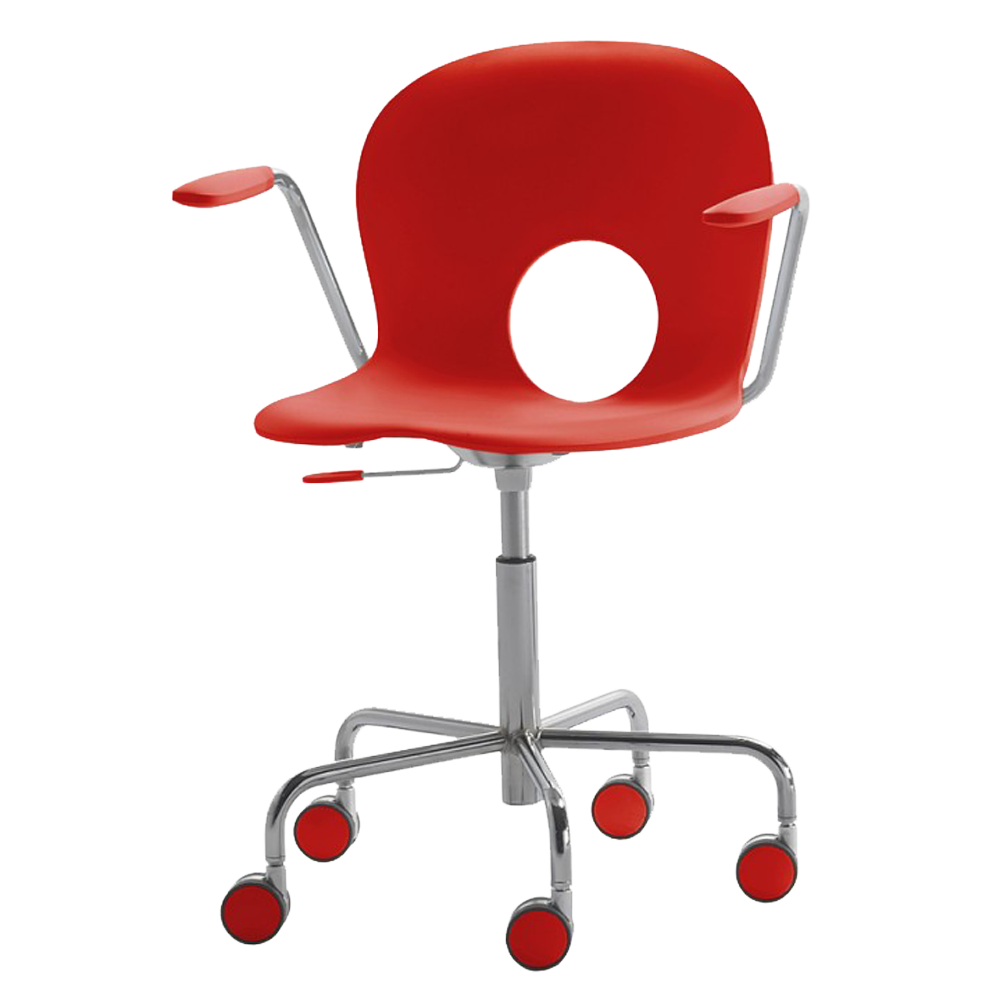 olivia-poltroncina-girevole-su-ruote-regolabile-rosso