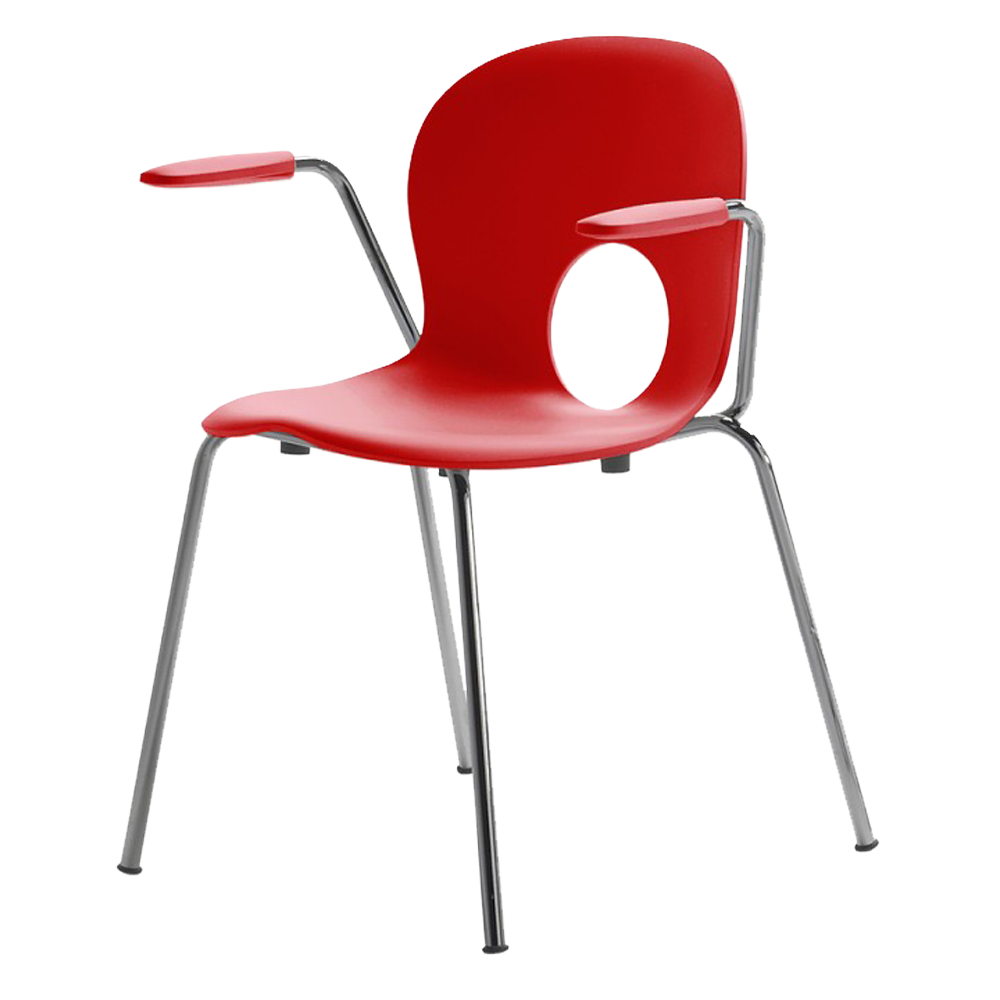 olivia-poltroncina-impilabile-rosso